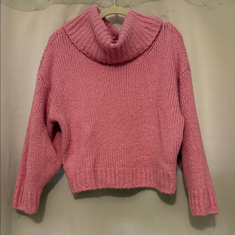 Anthropologie Soft Rose Cowl Neck Sweater